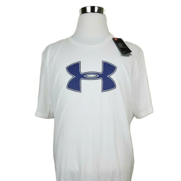 Under Armour HeatGear Loose Fit Men's Tee NWT 2XL White Performance - Picture 1 of 8